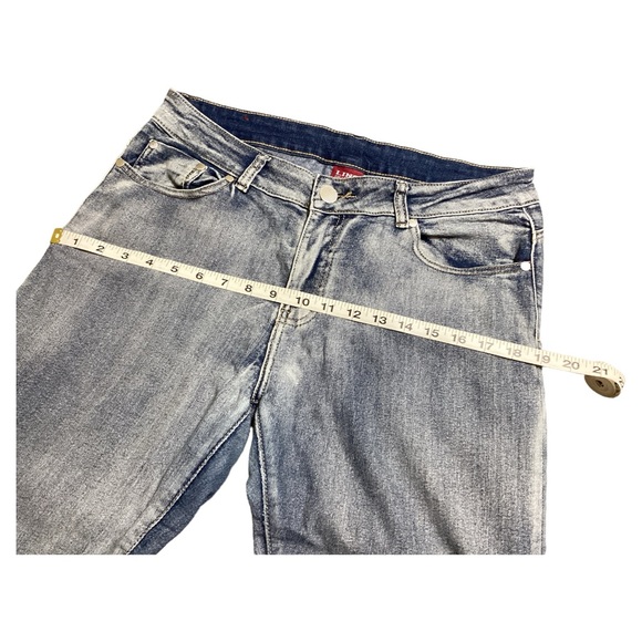 Ling Collection Women’s Blue Jeans Medium Rise Pre-Washed 5 Pockets Size 13/14 - Picture 6 of 15